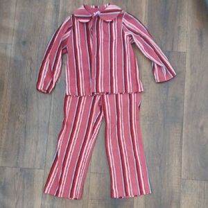 GAP Kids Red and White Striped Pajama Set